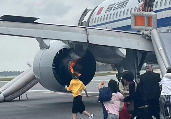 Air China Flight Makes Emergency Landing in Singapore as Engine Catches Fire