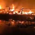 Massive Fire Engulfs Houseboats in Dal Lake, Srinagar; Five Houseboats and Several Structures Gutted