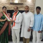 Telugu film actress Divyavani joins Congress in Hyderabad