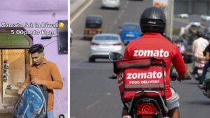 Zomato Driver Makes ₹310 on Diwali Night After Delivering 8 Orders, Internet Touched by His Video