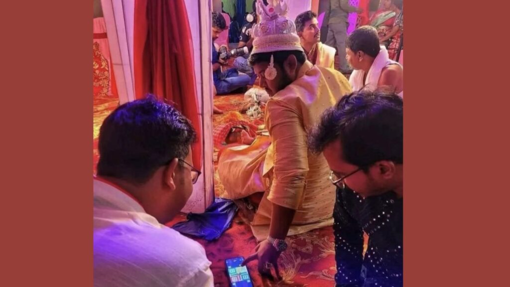 Groom Caught Playing Ludo on Phone During Wedding Sparks Amusement and Debate Online