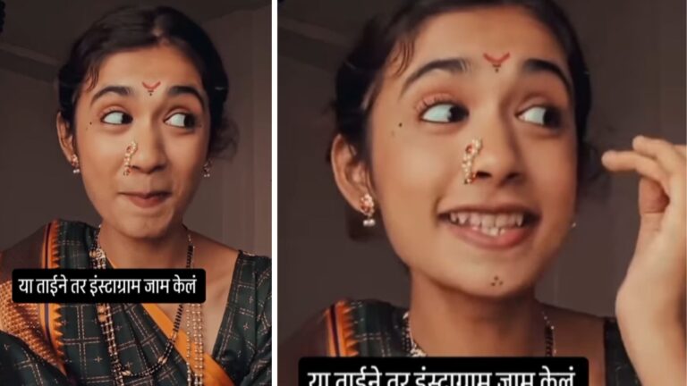 Young Woman’s Performance on “Suya Ghe Ga, Dabhana Ghe” Goes Viral — A Perfect Blend of Folk Art, Acting, and Maharashtrian Tradition