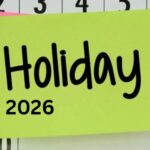 Holidays Announced for 2026: Government Offices to Remain Closed for 24 Days