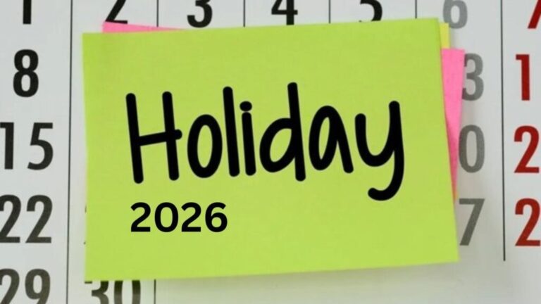 Holidays Announced for 2026: Government Offices to Remain Closed for 24 Days