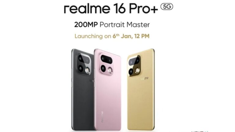 Realme 16 Pro to Launch in India on January 6 with 200MP Camera, 7000mAh Battery and AI Features
