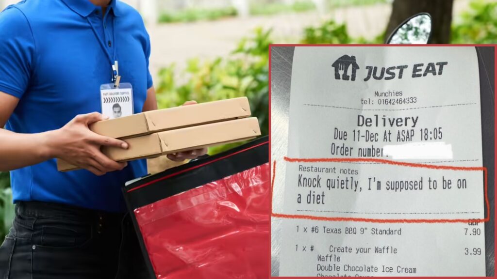 “Knock Quietly, I’m Supposed to Be on a Diet”: UK Pizza Delivery Note Goes Viral Again